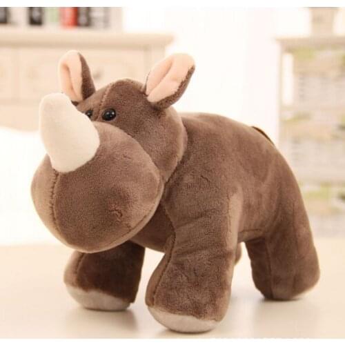 Small cute plush rhinoceros toy simulation rhinoceros doll gift about 25cm 2996