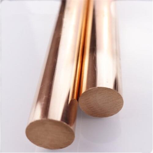 Copper Rod Length 100mm Diameter 3/4/5/6/8/10/12/14/15/16/18/20/22/25/30mm Brass Stick T2 Copper Bar Parts Dropship