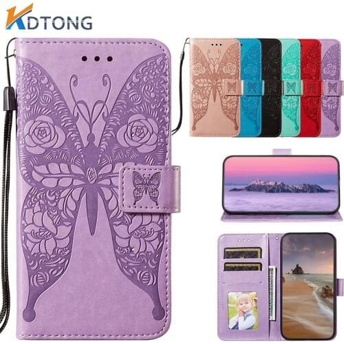 Fashion Rose butterfly Flip Leather Case For Samsung Galaxy S30 S21 S20 Uitra S10 E S9 PLUS NOTE 20 Ultra 10 9 PRO Card Cover