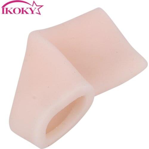 IKOKY Soft Penis Pump Sleeve Cock Ring Silicone Sex Toys for Men for Penis Enlargment Extender for Vacuum Stretcher Hanger