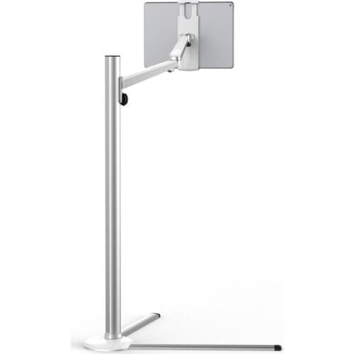 Tablet Floor Stand for Bed Sofa Height Adjustable Cell Phone Tablets Holder Arm Rotation for iPhone iPad Air Mini iPad Pro 12.9"