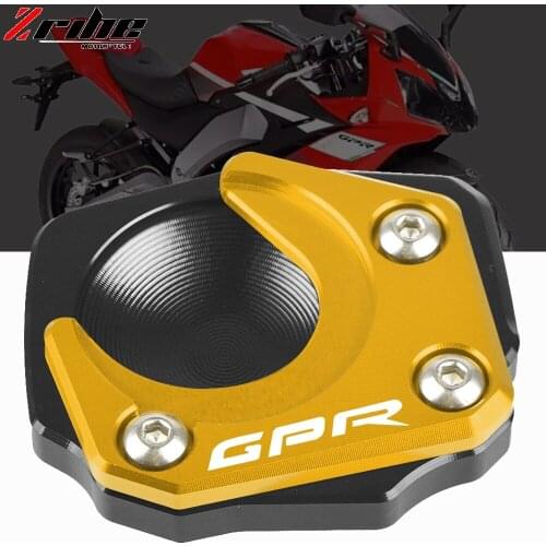 Motorcycle CNC Kickstand Foot Side Stand Extension Pad Support Plate Enlarge For Aprilia GPR125 GPR150 GPR 125 150 CRR 150
