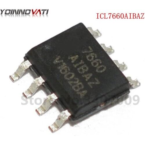 10PCS ICL7660AIBAZ SOP8 ICL7660AIBA ICL7660 Switching regulator New original