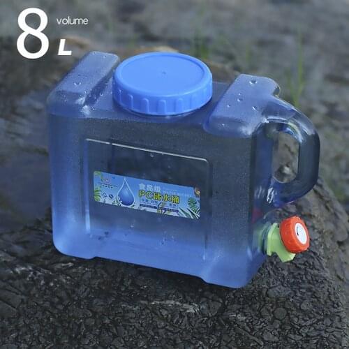Driving Water Tank Container Faucet Travelling Easy Carrying Portable Water Bucket w/ Portable Parts for Outdoor Camping