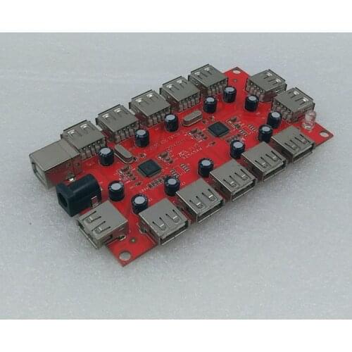 Old USB 2.0 13 Port HUB Hub Port Extender Deconcentrator PCB suitable for Gridseed G-Blade Gridseed USB Scrypt Miner