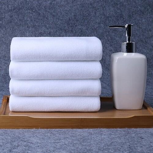 Super Soft White Towel Gym Yoga Adult Shower Face Towel Beauty Salon Barbers Shop or Hotel Cotton Towel Home Bath Towel
