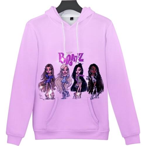 Bratz Sweatshirts Hoodies Anime 3D Printed Casual Wear Personalized Streetwear Sportswear