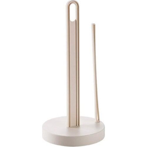 Toilet Kitchen Paper Towel Roller Tissue Holder Plastic Rack Desktop Floor Vertical Napkins Stand Bathroom Storage