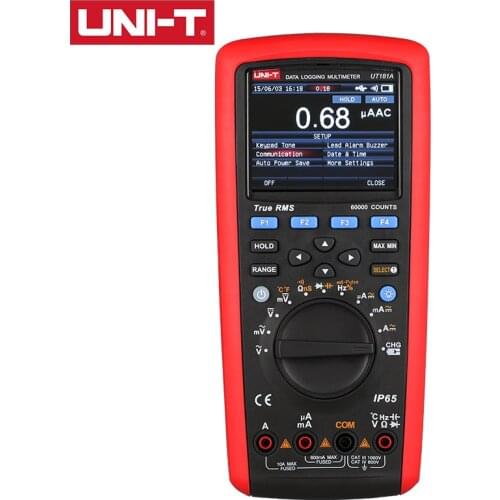 UNI-T Digital Multimeter UT181A Data Logging 20000 Cpture True RMS Low Pass Filter NS Conductance Dual Temperature Measurement