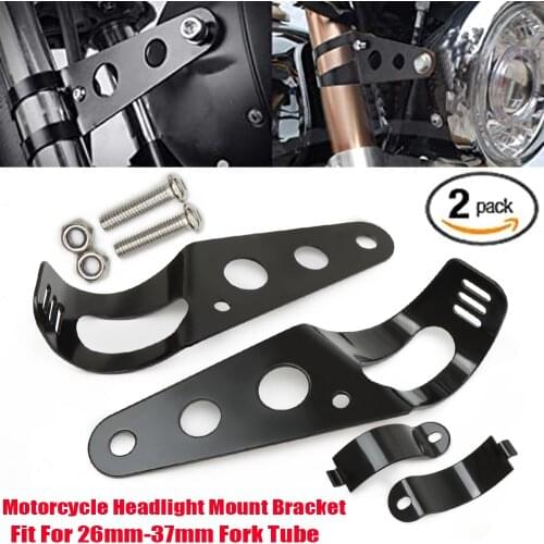 26mm-37mm Universal Headlight Mount Bracket For Honda For Kawasaki Z650 Z750 Z800 For YAMAHA MT03 MT07 MT09 MT10 YZF R1 R3 R6