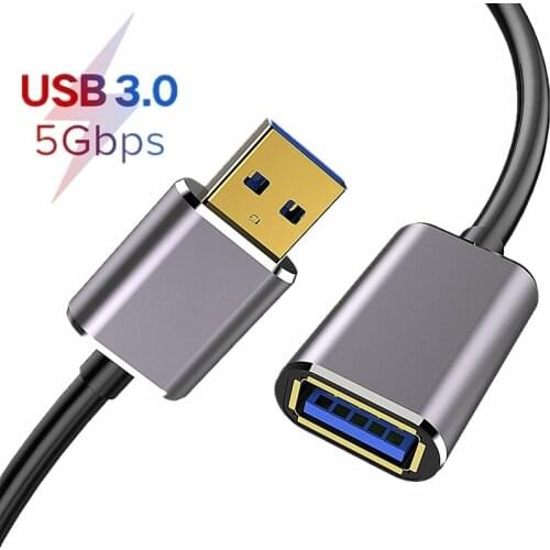 USB Extension Cable USB 3.0 Extender Cable for Keyboard TV PS4 Xbo One SSD USB3.0 to Extender Data Cord Mini USB Extension Cable