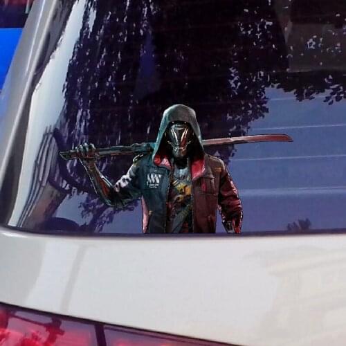 Dark Night Warrior Waterproof Reflective Car Sticker 20cmx11cm