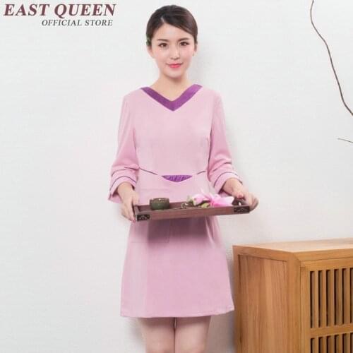 Spa uniform High quality Beautician Work Clothing Summer costume SPA Uniform Beauty Sets Career Work Wear AA2945 Y