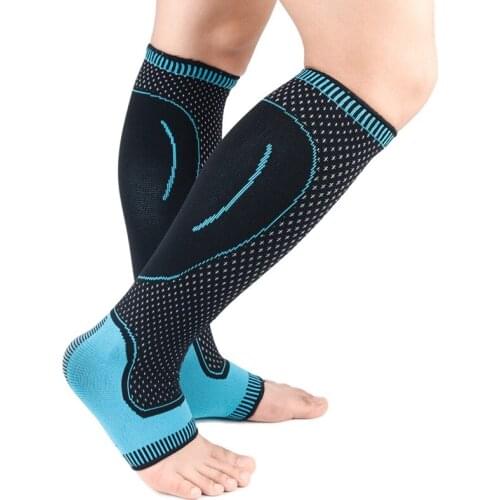 1pc Breathable Lower Leg Long Sleeve Cover Protector Knitted Ankle Compression Outdoor Sports Accessories 2020
