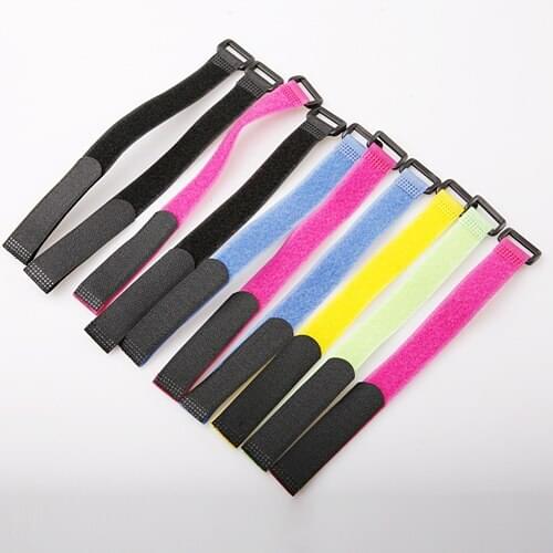 100pcs/lot Reusable Cable Ties Straps with Plastic button Strip Nylon Strap with Buckle 20*300mm Hook