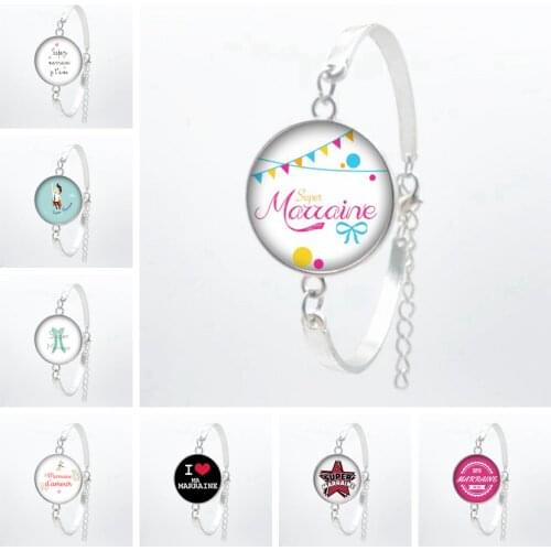 2020 Super Godmother Godfather Bracelet Super Hero Godfather Godmother Best Bracelet Gift Jewelry Wholesale