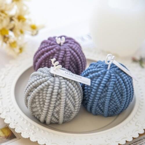 3D Yarn Ball Aromatherapy Candle Mold Handmade Diy Aromatherapy Candle Silicone Mold Handmade Soap Model Plaster