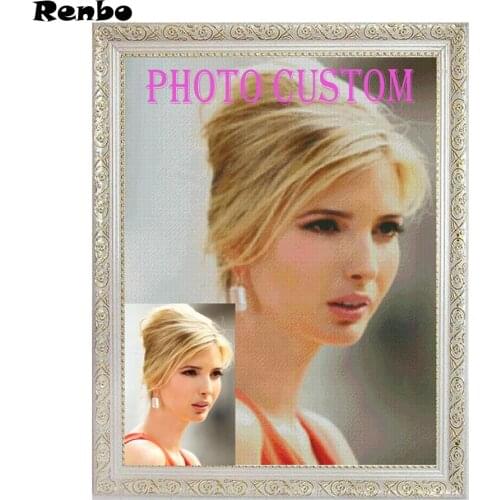 DIY PHOTO CUSTOM Diamond Painting Cross Stitch 5D Diamond Embroidery Beadwork Mosaic Picture of Rhinestones Home Decoration