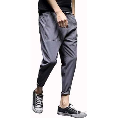 New Design Spring Summer Casual Pants Men Cotton Slim Fit Chinos Fashion Trousers Male Clothing Casual Men Pants Cotton Slim