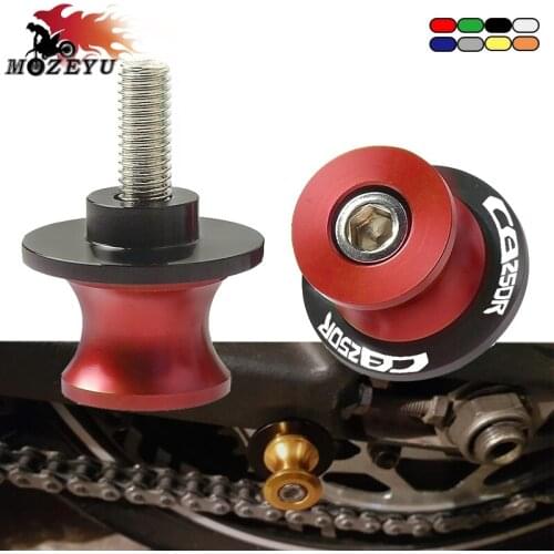 For HONDA CB250R CB 250R 2018-2019 cb250R Motorcycle Accessories CNC Aluminum 6/8/10MM Swingarm Spools Slider Stands Screw
