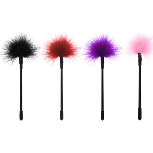 Sex Toys 18CM Feather Tickler Foreplay Tease Tool Fancy Dress Up Whip Flirting Sex Aid