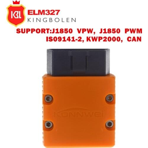 Konnwei KW902 ELM327 Bluetooth v1.5 PIC18F25K80 OBD2 Auto Diagnostic Scan Tools OBD-II Bluetooth Scanner Car Supports 12V diesel