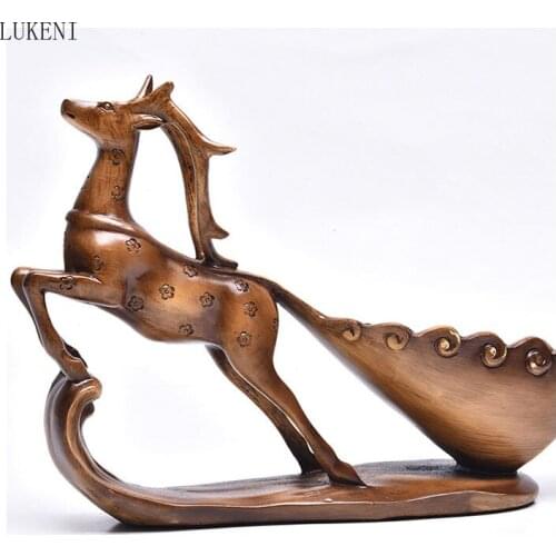 Creative Home Furnishing Sika Deer Wine Rack Modern European Wine Rack Living Room Wine Cabinet Decoration Deer Gift Decoration