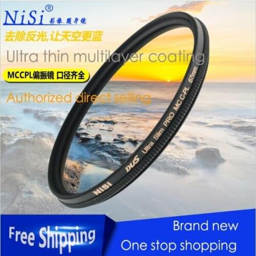Nisi 62mm Circular Polarizer Polarising Lens Filter Ultra Slim Multi-Coated PRO MC CPL for Canon Nikon Fujifilm Pentax Panasonic