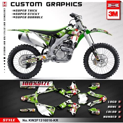 KUNGFU GRAPHICS Motorcycle Stickers Vehicle Vinyl Decals for KX250F KX 250F 2013 2014 2015 2016