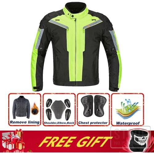 NEW Motorcycle waterproof winter warm jacket motorbike Men Jacket Windproof Motocross clothing racing CE saftey gear jackets