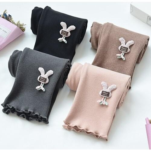 Girls' Leggings, Childrens Pants, Outer Wear Autumn Clothes 2021 New Korean Baby Stretch Trousers