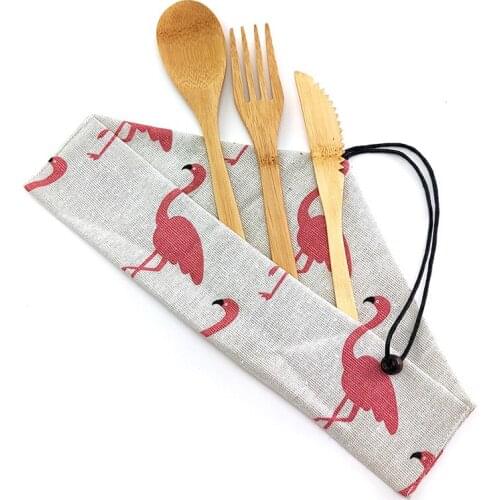 Bamboo Cutlery Set Reusable Cutlery Set Bamboo Utensils Set Wooden Cutlery Eco Friendly Travel Cutlery Zero waste