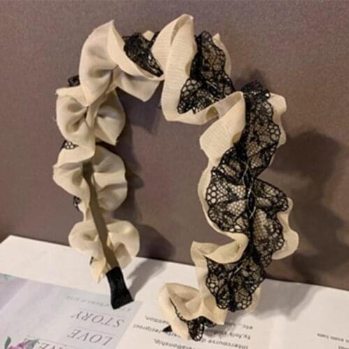 New Hair Accessories for Women Wave Shaped Lace Headband Summer Party/Holiday Headwear Hairband Young Girls Hair Hoop Head Band