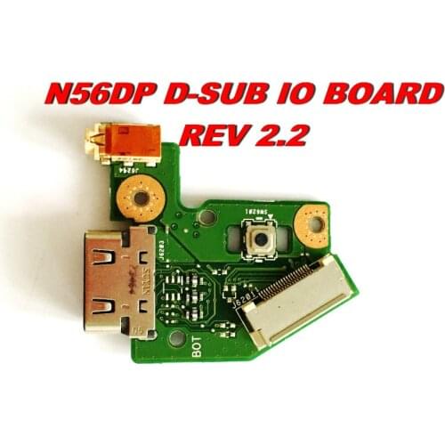 Original For ASUS N56DP USB Audio BOARD N56DP D-SUB IO BOARD REV 2.2 Tested good Free shipping