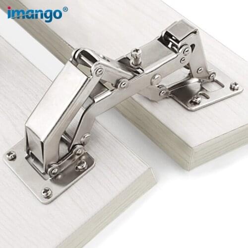 Kitchen Hinges and Cabinet Door Hinges, Angle Adjustable 130-170 Degrees Non-porous Hinges Home Improvement Accessories
