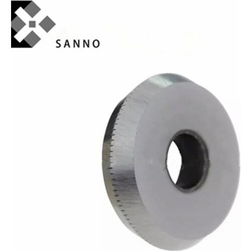 Roll cutting tool 2.5mm / 4mm / 6mm cnc automatic cutting machine alloy scribing wheel with tooth round disc cutter for glass
