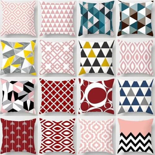 Pink Feather Pillowcase Decorative Sofa Cushion Case Bed Pillow Cover Home Decor Car Cushion Cover Cute Pillow Case 45x45cm