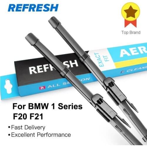 REFRESH Windshield Wiper Blades for BMW 1 Series F20 F21 116i 118i 120i 125i 128i 130i 135i 135is* 116d 118d 120d 123d