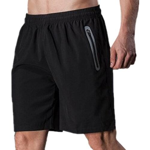 Summer Men Shorts Quick-Drying Trunks Beach Zip Breathable Casual Solid Printed 2021 New Fitness Clothing Sport Gym Male Jogging