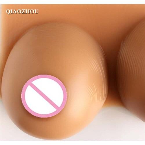 Tan skin color transsexual huge silicone boobs fake breast forms for drag queen 4100g TD CD 44 46