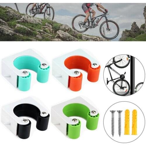 Bicycle Parking Rack Buckle Portable Wall Mount Hook Cycling Display Stand Mountain Road Bike Indoor Vertical Bike Storage