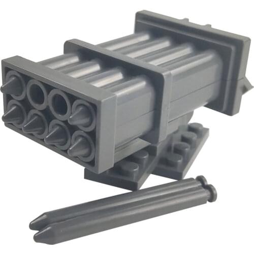 Military Weapon Building Blocks Cannon Artillery Model Bullet DIY Kids Toys For Children WW2 SWAT Creator City Militarys Weapons