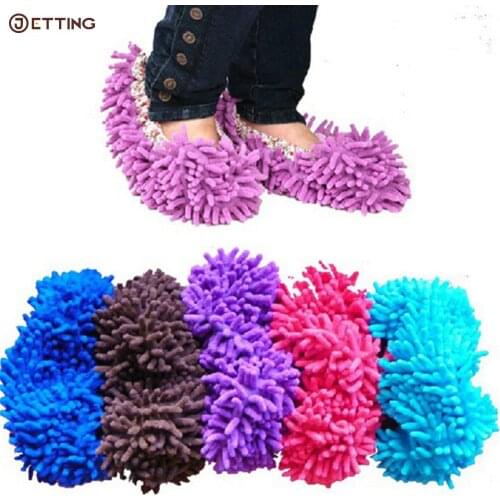 1 PCS Cover Microfiber Floor Cleaner Dust Cleaner Grazing Slippers House Bathroom Cleaning Mop Slipper Lazy Shoes