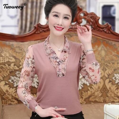 2021 Fashion Office Lady Women Blouses Shirts Long Sleeve Chiffon Womens Clothing floral Formal Blouse WomenTops Blusas