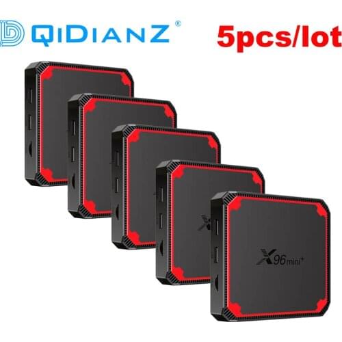 5pcs Amlogic S905W4 TV Box X96MINI PLUS Android 9.0 Quad Core Dual Wifi 4K Set Top Box Google Voice Youtube X96Mini Media Player