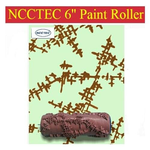 6'' NCCTEC soft rubber decorator roller FREE shipping | 150mm wall paint roller tools