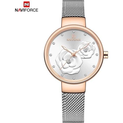 NAVIFORCE 2021 New Top Brand Luxury Ladies Girl Watches Fashion Women Wife Business Wrist Watch Waterproof Clock Relogio Feminin