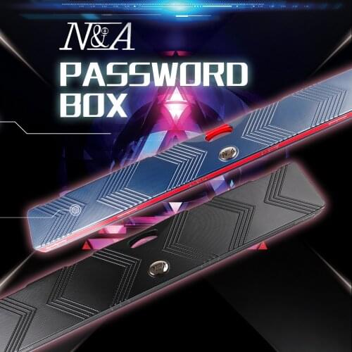 NA Billiard 3/4 Snooker Case One Piece Snooker Cue Case 116/152cm Length Black Blue ABS Password Material Portable Box