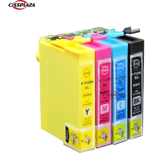 CISSPLAZA 10PK T1291 ink cartridge compatible For WorkForce WF-7015 WF-7515 WF-7525 WF-3540DTWF WF-3010DW WF-3520DWF WF-3530