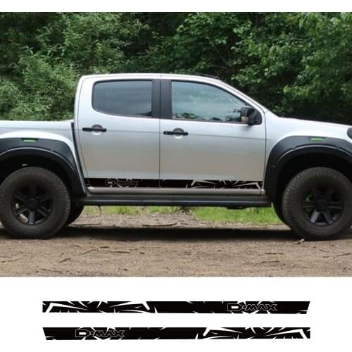 For Isuzu Dmax D Max Pickup Door Side Sticker Truck Body Vinyl Film Custom Logo Decor Covers Car Decals Auto Tuning Accessories